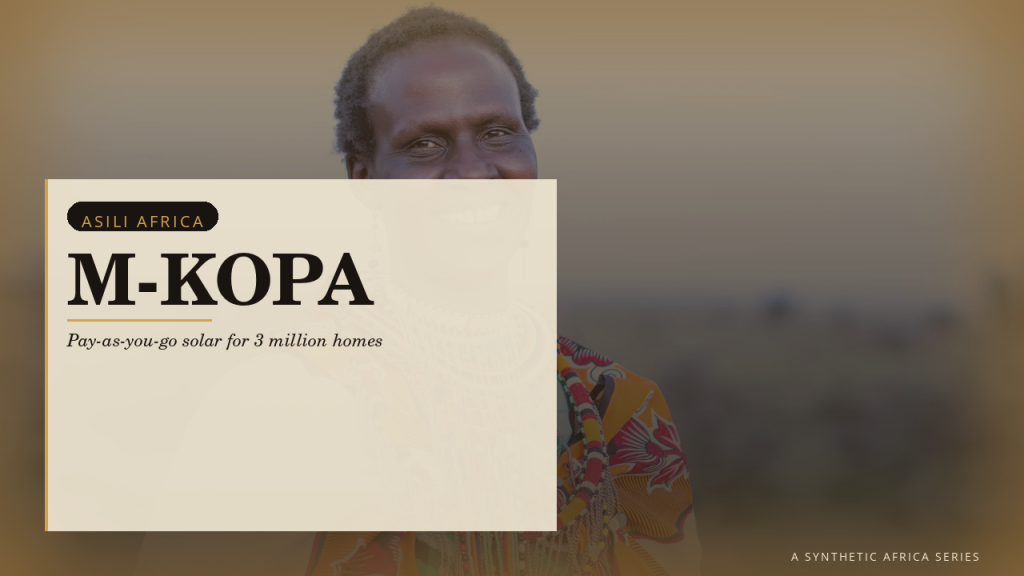 m kopa — forty shillings a day